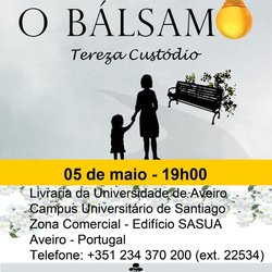 #19765 “O Bálsamo”, da professora Tereza Custódio, vai ser lançado em Portugal