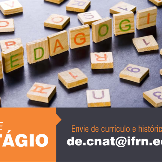 #19830 Campus Natal-Central abre vagas de estágio em Pedagogia