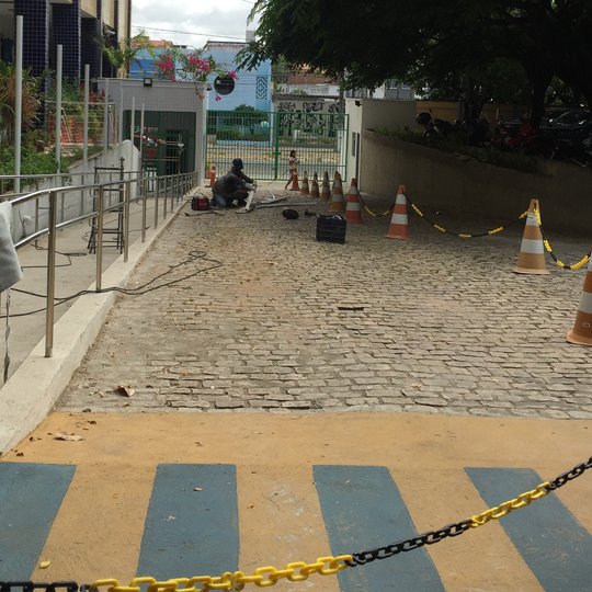 #19853 Portão lateral passa por obras hoje e amanhã