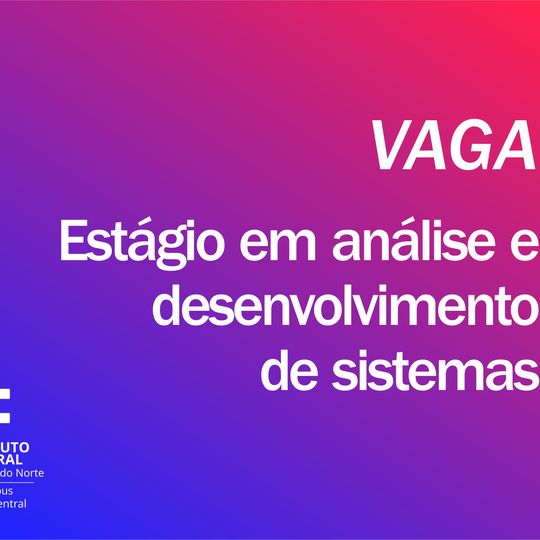 #19880 Grupo de pesquisa oferta vaga de estágio para estudantes de TADS