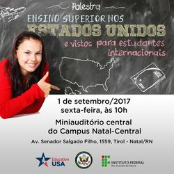 #19924 Campus Natal-Central promove palestra sobre visto e ensino superior nos EUA