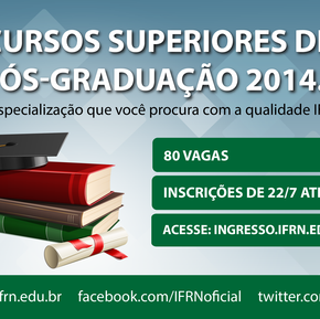 #20018 Aberto edital para os cursos de pós-graduação lato sensu 2014.2