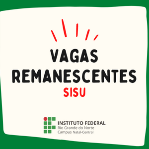 #20095 Publicada 7ª lista de vagas remanescentes do SiSU