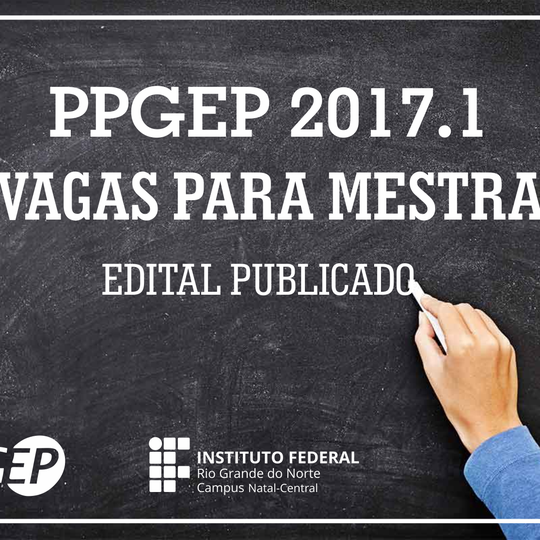#20147 PPGEP divulga edital de seleção de Mestrado em Educação Profissional
