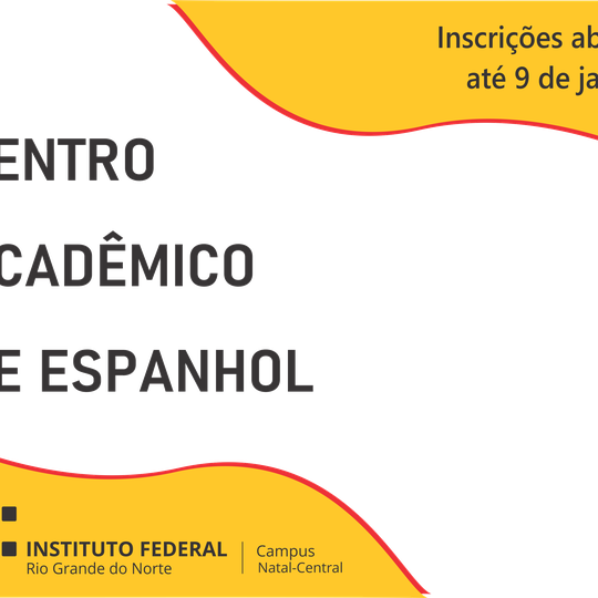 #20185 Aberto cadastramento de chapas para o Centro Acadêmico do Curso de Espanhol