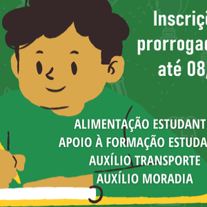 #20246 Prorrogadas inscrições nos Programas de Assistência Estudantil