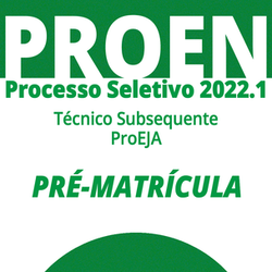 #20292 Pró-Reitoria publica resultado final de processos seletivos para cursos Subsequente e ProEJA