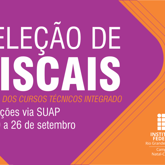 #20332 CNAT seleciona fiscais para aplicação da prova dos cursos técnicos integrados 