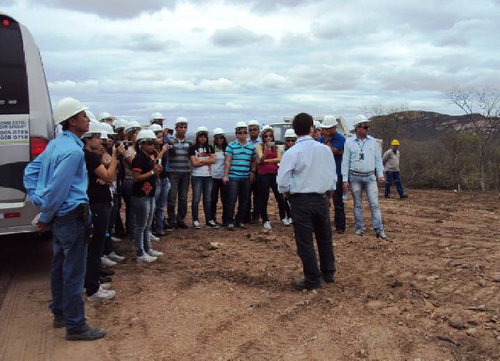 Visita a jazida de solos para a obra de Contorno Rodoviário de Caicó. (Foto: Cedida)