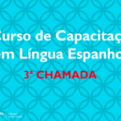 #20404 Divulgada 3ª chamada para curso de capacitação em língua espanhola
