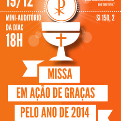 #20411 Missa em ação de Graças pelo Ano de 2014 no IFRN