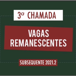 #20616 Divulgada 3ª lista de vagas remanescentes para Cursos Técnicos Subsequentes