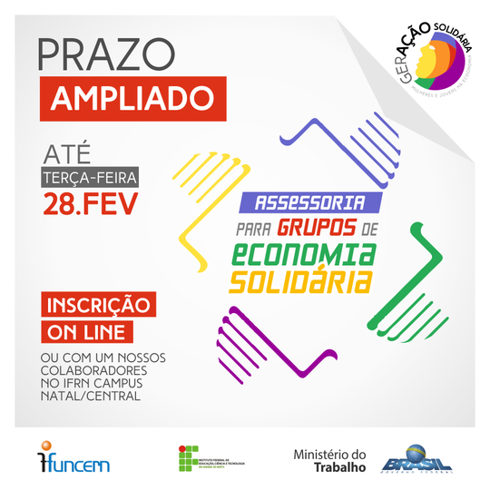 #20795 Projeto GerAção Solidária amplia prazo para inscrições de grupos