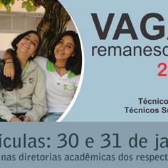 #21173 Publicada 2ª Lista de Chamada de Vagas Remanescentes do Técnico Integrado e Subsequente