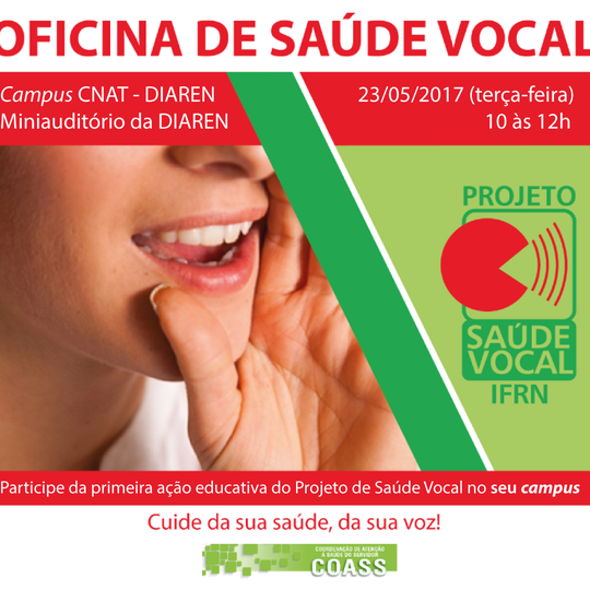 #21205 Oficina de Saúde vocal vai acontecer uma vez por semestre