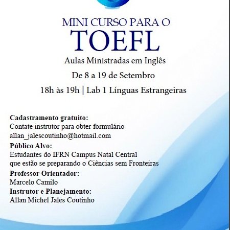 #21804 PROEX promove minicurso para o TOEFL