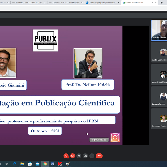 #21965 Curso com foco em publicação internacional científica capacita grupos de pesquisa do CNAT