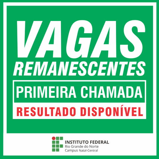 #22009 Primeira lista de chamada das vagas remanescentes é divulgada