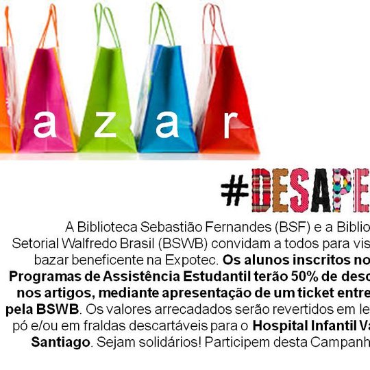 #22052 Biblioteca do CNAT faz bazar beneficente durante Expotec