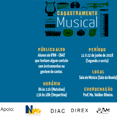 #22075 Campus inicia cadastramento para grupos musicais da Instituição