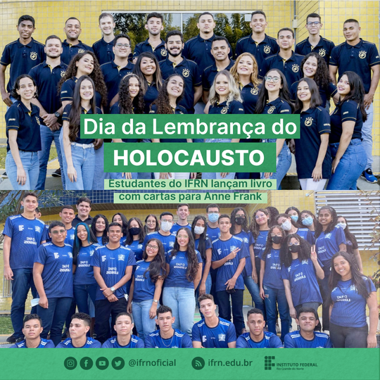 #22357 Estudantes do IFRN lançam livro com cartas para Anne Frank 