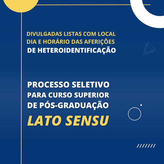 #22436 Divulgadas listas com horário das aferições de heteroidentificação