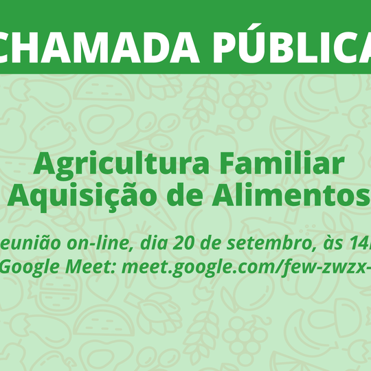 #22469 Reunião on-line orienta agricultores familiares à adesão de chamadas públicas
