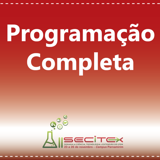 #22544 IFRN realiza seu maior evento científico e cultural entre os dias 23 e 26 deste mês