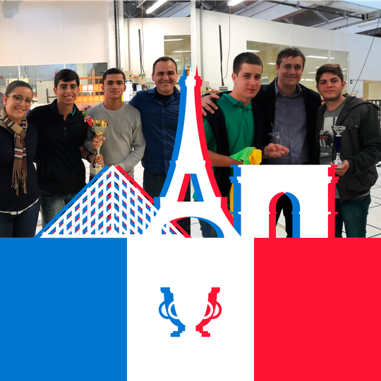 #22579 IFRN é o grande campeão de desafio de robótica na França