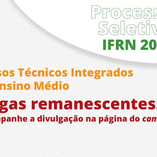 #22742 Campi divulgarão listas de vagas remanescentes
