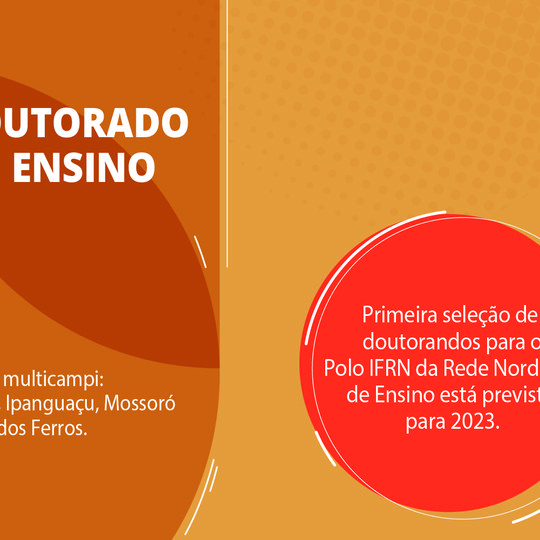 #22805 IFRN aprova curso de doutorado na área de ensino