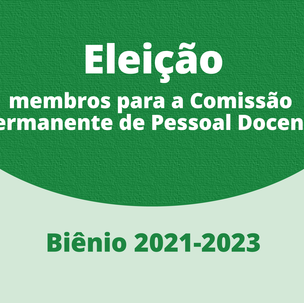 #22969 Eleição complementar da Comissão Permanente de Pessoal Docente: resultado final