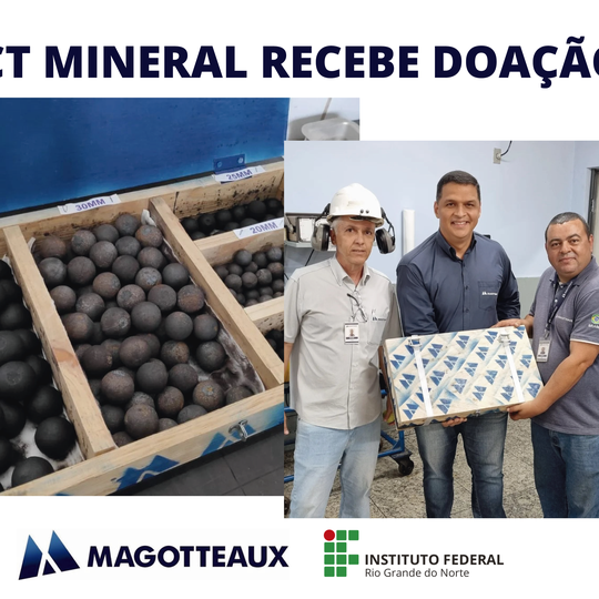 #23075 CT mineral recebe doação de material para desenvolvimento científico 