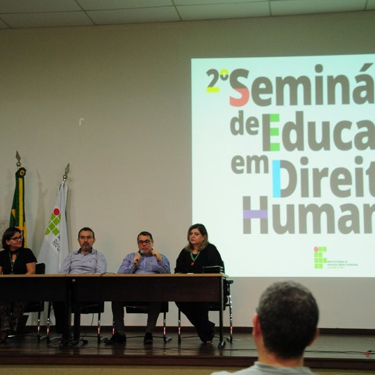 #23217 IFRN discute  importância dos 70 anos da Declaração dos Direitos Humanos em seminário