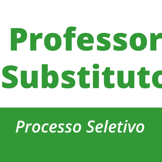 #23219 Retificado edital de seleção para professor substituto