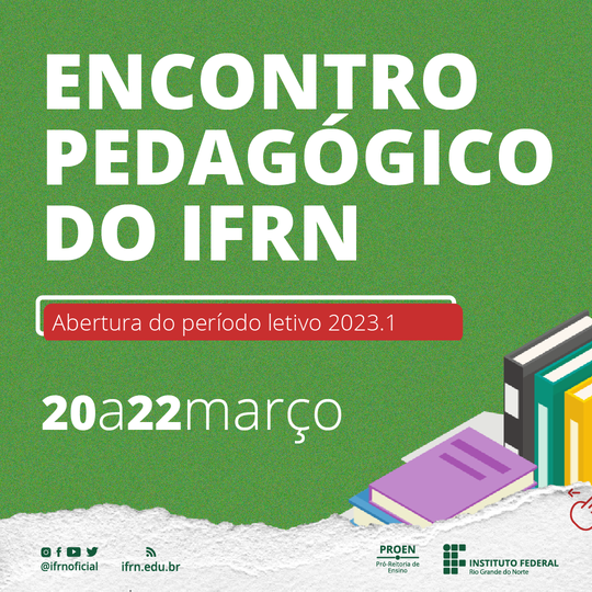 #23397 Divulgada a programação do Encontro Pedagógico 2023.1