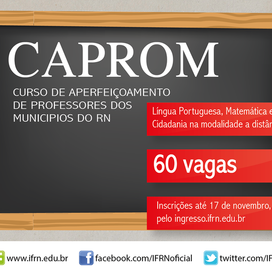 #23473 Terminam hoje as inscrições para o curso de aperfeiçoamento de professores