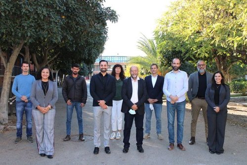 Representantes do IFRN e da Universidade de Almería, no dia 10 de novembro de 2021.