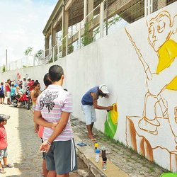 #23838 Campus Cidade Alta promove festival de grafite na comunidade do Passo da Pátria