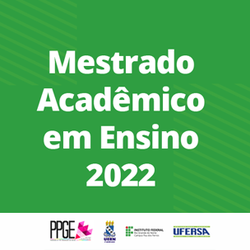 #23890 Divulgado edital de seleção para o Mestrado Acadêmico em Ensino 2022