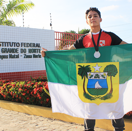 #23912 Aluno do IFRN conquista 2º lugar em competição nacional de luta olímpica