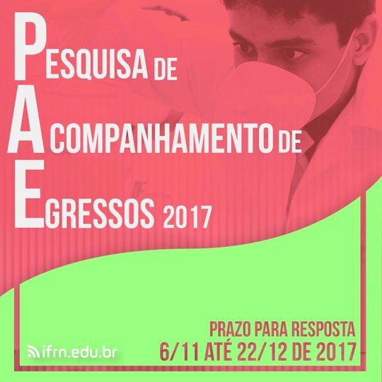 #24194 IFRN realiza pesquisa com ex-alunos