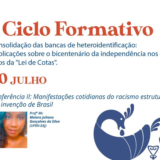 #24275 Heteroidentificação: IFRN promove 2ª conferência do Ciclo Formativo