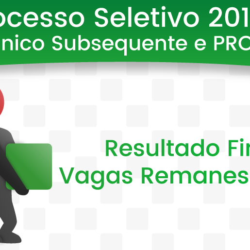 #24386 Divulgado resultado final para vagas remanescentes