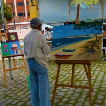 #24475 Galeria Itinerante realiza pintura ao vivo durante exposição