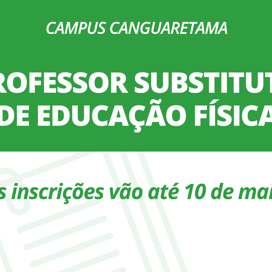#24941 IFRN abre seleção para professor substituto de Educação Física