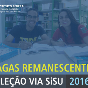 #25059 Divulgado edital de convocação para ocupação das vagas remanescentes do SiSU