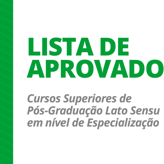 #25254 IFRN divulga lista de candidatos aprovados para cursos de Especialização