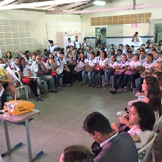 #25582 Reitor do IFRN participa de ação de mobilização