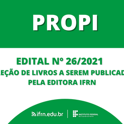 #25595 Editora IFRN lança edital para seleção de obras